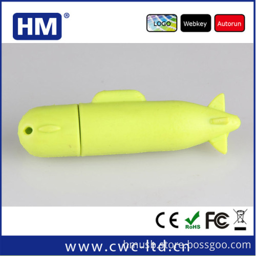 low price Diy design rocket shape usb flash drive